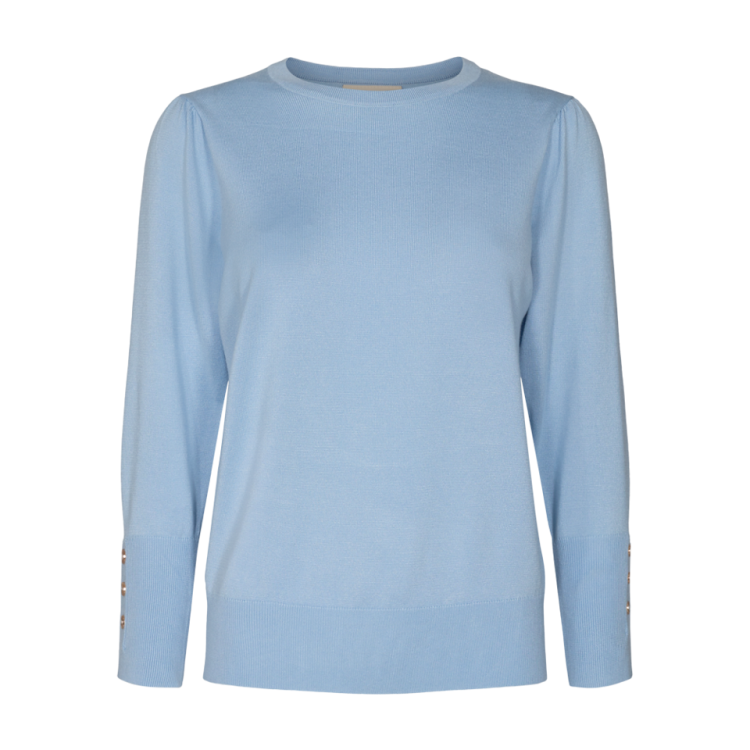 Freequent Trui FQKatie PU 3/4 Chambray Blue