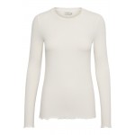 Kaffe KAdrew Turtleneck t shirt chalk